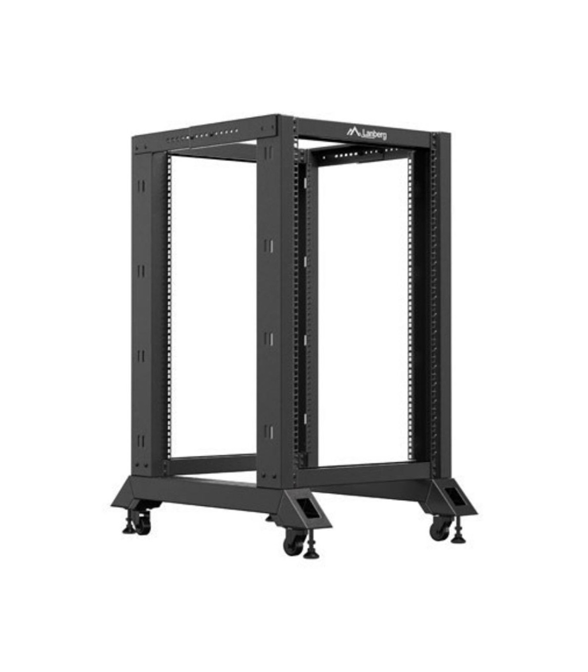 Armario lanberg abierto rack 19 pulgadas 18u -  600x800 negro