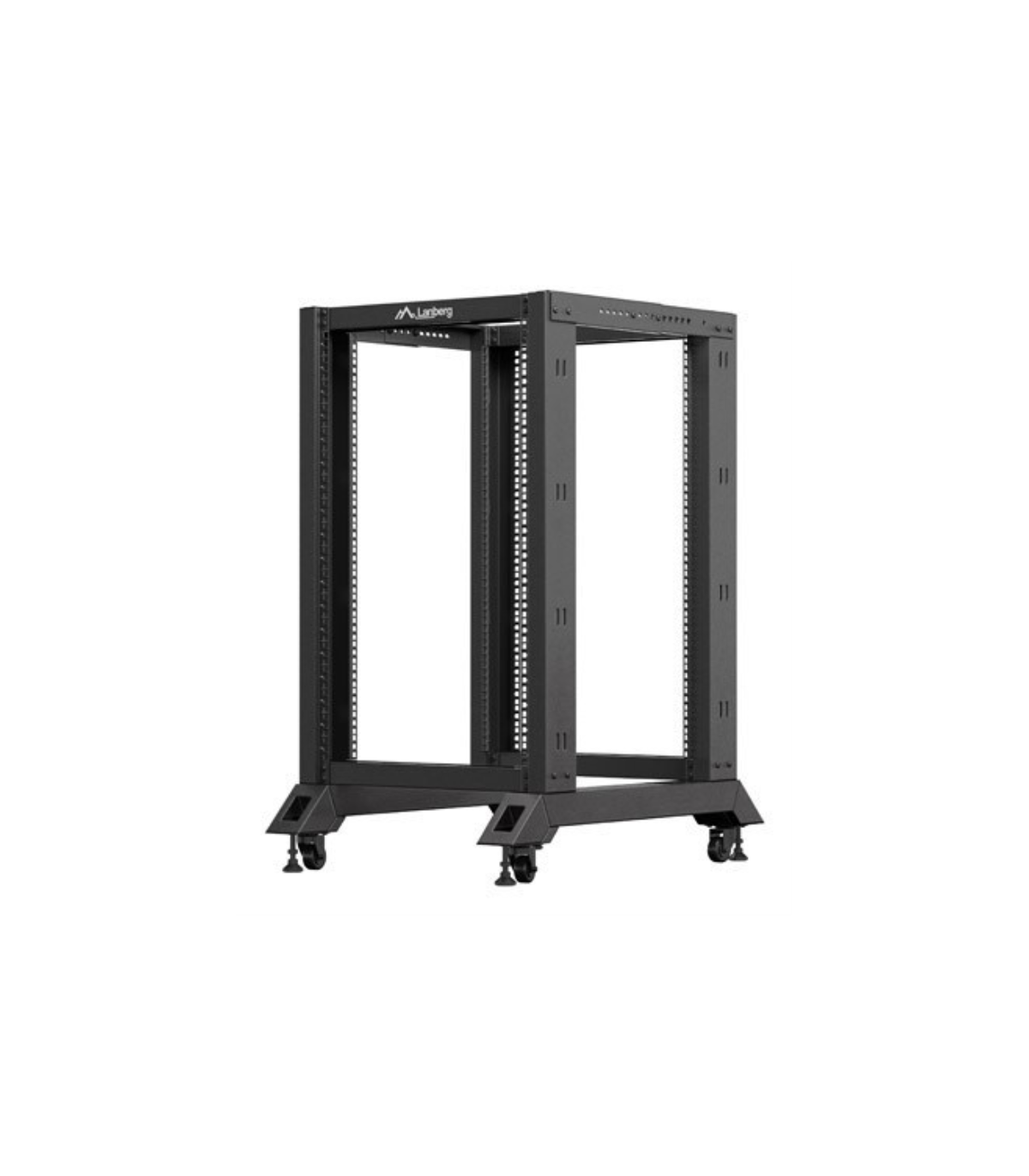Armario lanberg abierto rack 19 pulgadas 18u -  600x800 negro