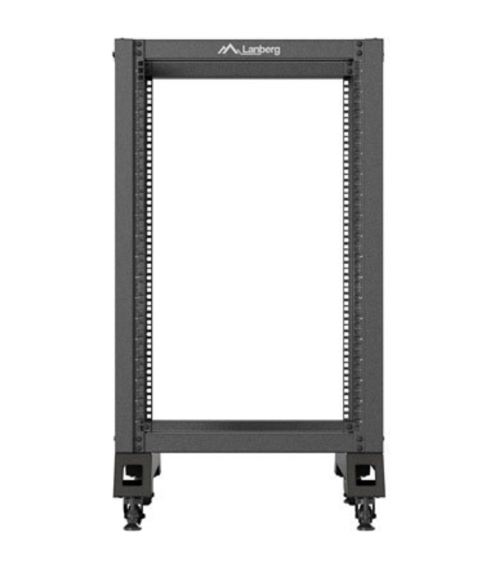 Armario lanberg abierto rack 19 pulgadas 18u -  600x800 negro