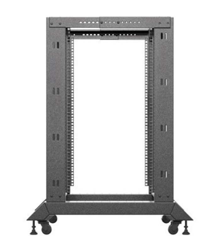 Armario lanberg abierto rack 19 pulgadas 18u -  600x800 negro