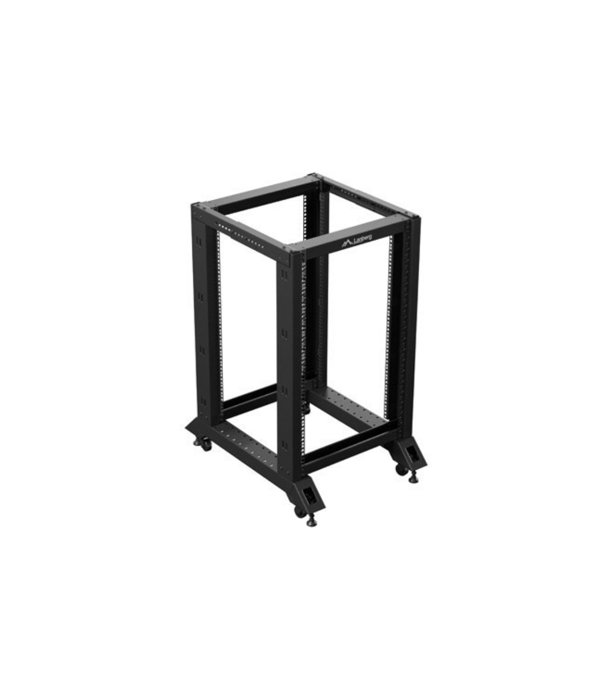 Armario lanberg abierto rack 19 pulgadas 18u -  600x800 negro