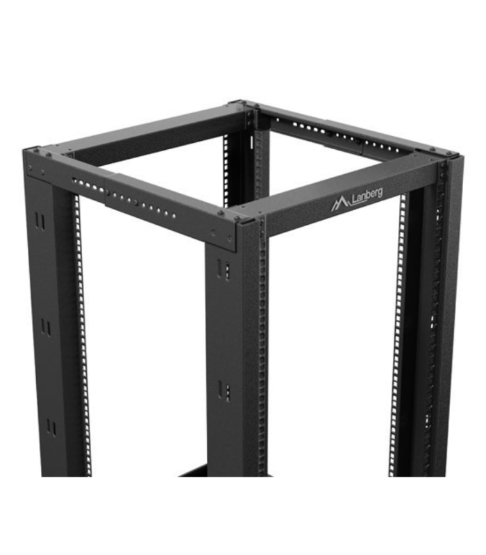 Armario lanberg abierto rack 19 pulgadas 18u -  600x800 negro