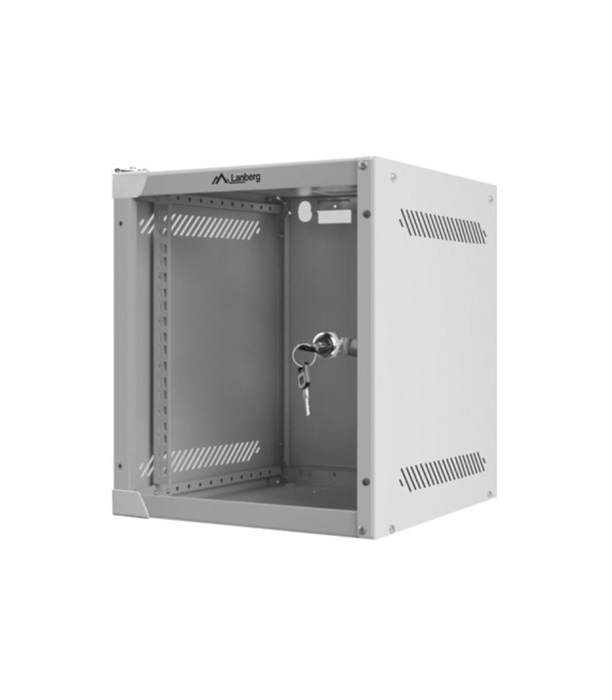 Armario lanberg mural rack 10 pulgadas 6u 280x310 gris