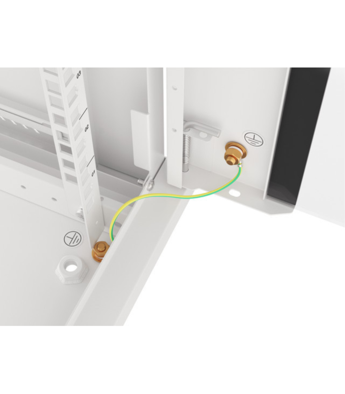 Armario lanberg 19 pulgadas 18u -  600x450 gris