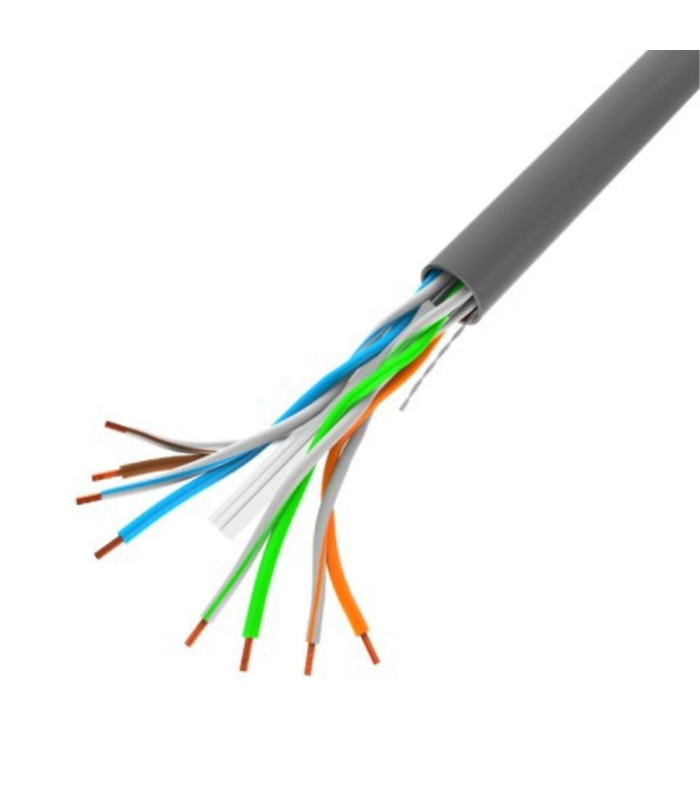 Bobina 1gb - s lanberg u - utp rj45 solido cca awg23 100m gris