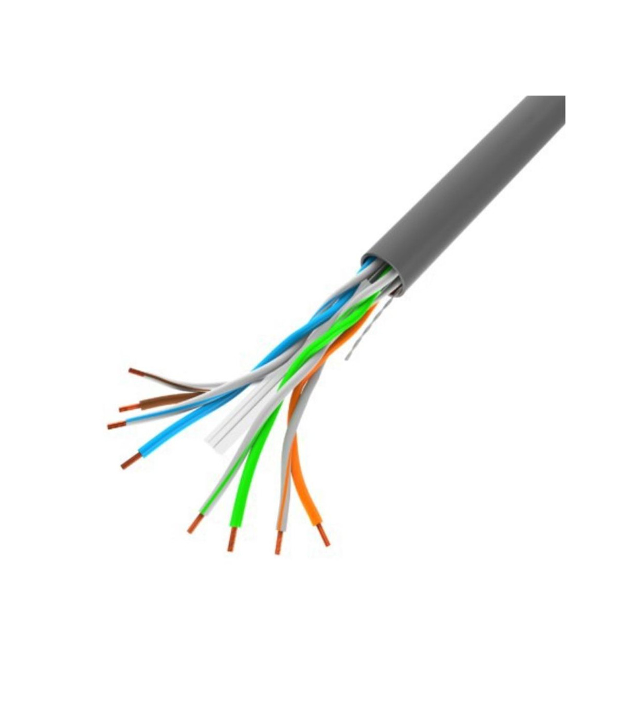 Bobina 1gb - s lanberg u - utp rj45 solido cca awg23 100m gris