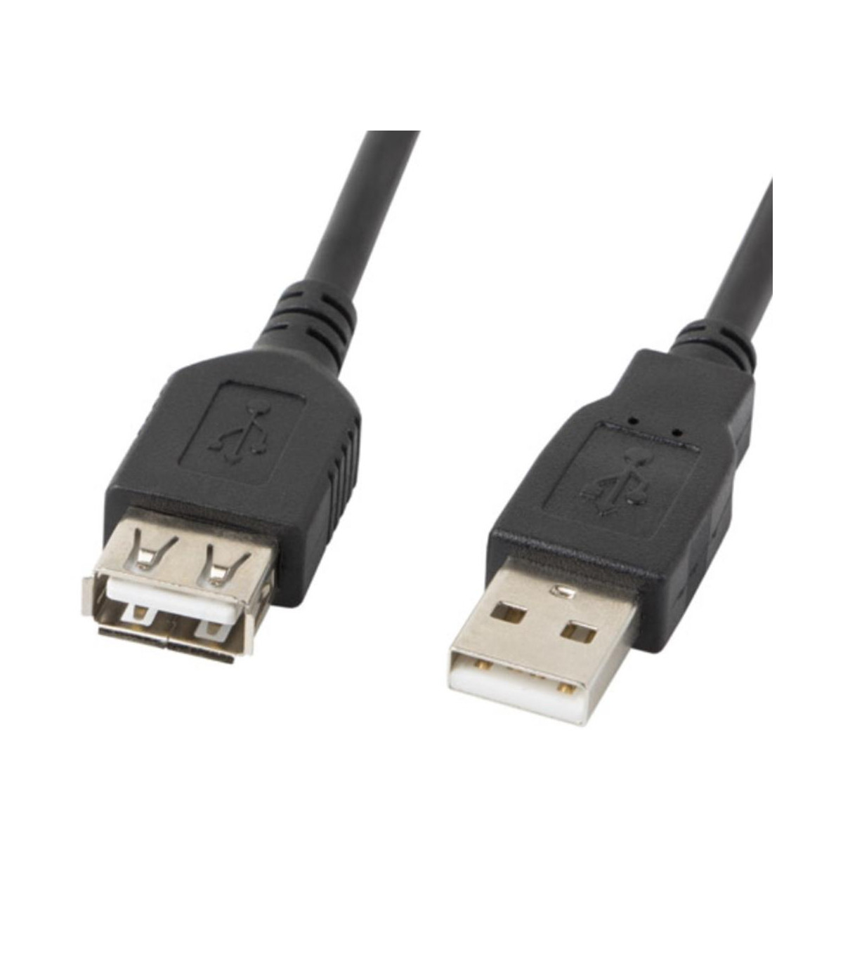 Cable alargador lanberg usb 2.0 macho - hembra -  3m - negro
