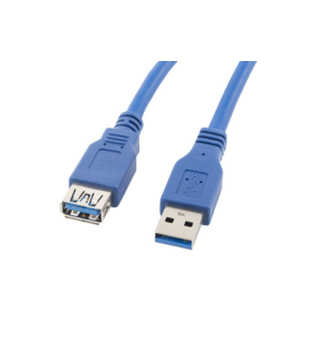 Cable alargador lanberg usb 3.0 macho - hembra - 3m azul