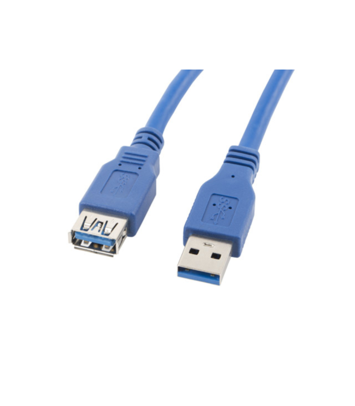 Cable alargador lanberg usb 3.0 macho -  hembra -  3m azul