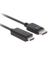 Cable lanberg displayport a hdmi macho - macho 3m