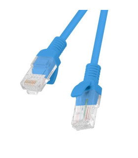 Cable red lanberg latiguillo cat.6 u - utp 1.5m azul fluke passed