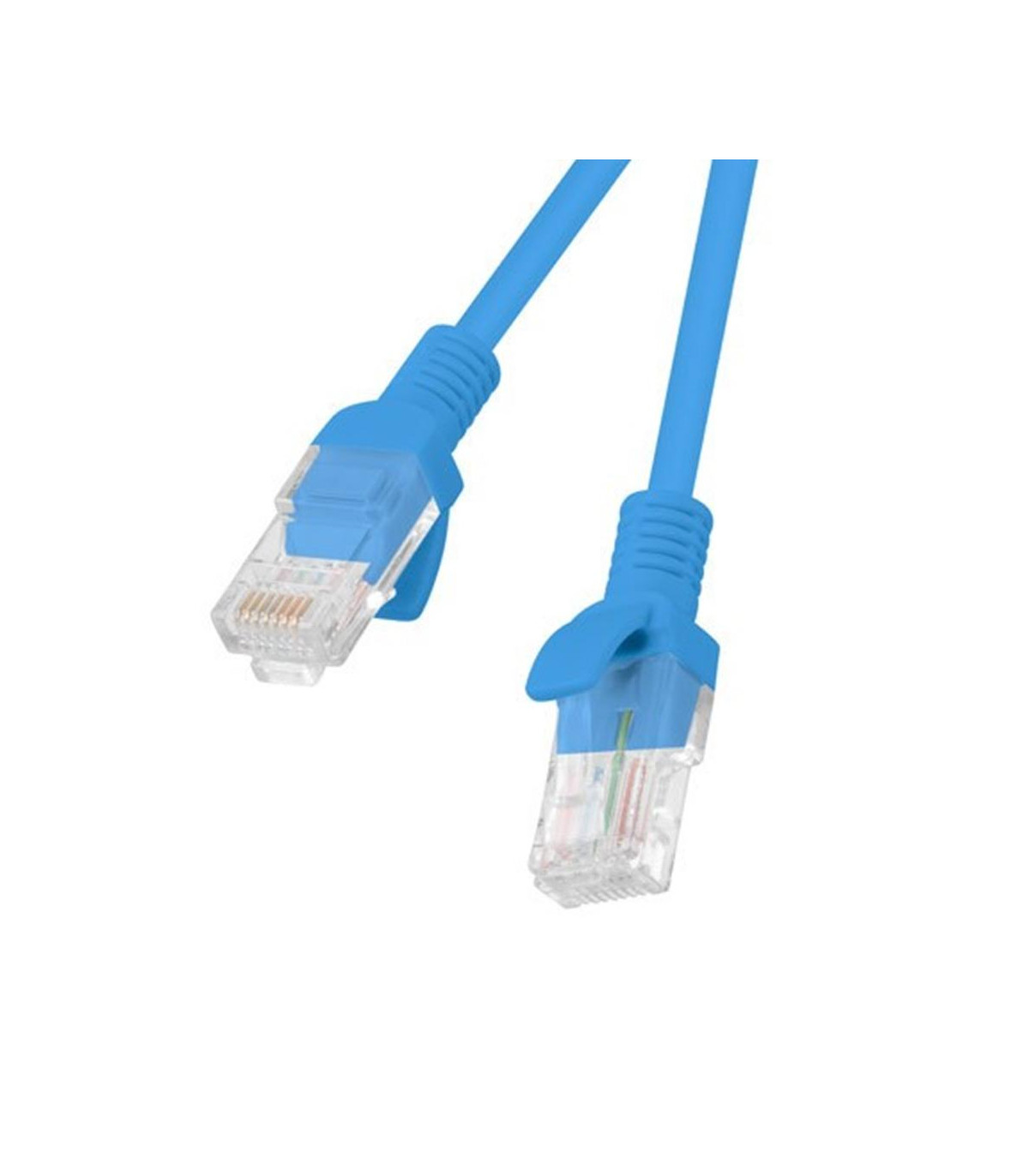 Cable red lanberg latiguillo cat.6 u - utp 1.5m azul fluke passed