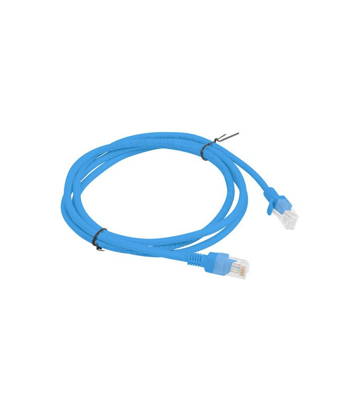 Cable red lanberg latiguillo cat.6 u - utp 1.5m azul fluke passed