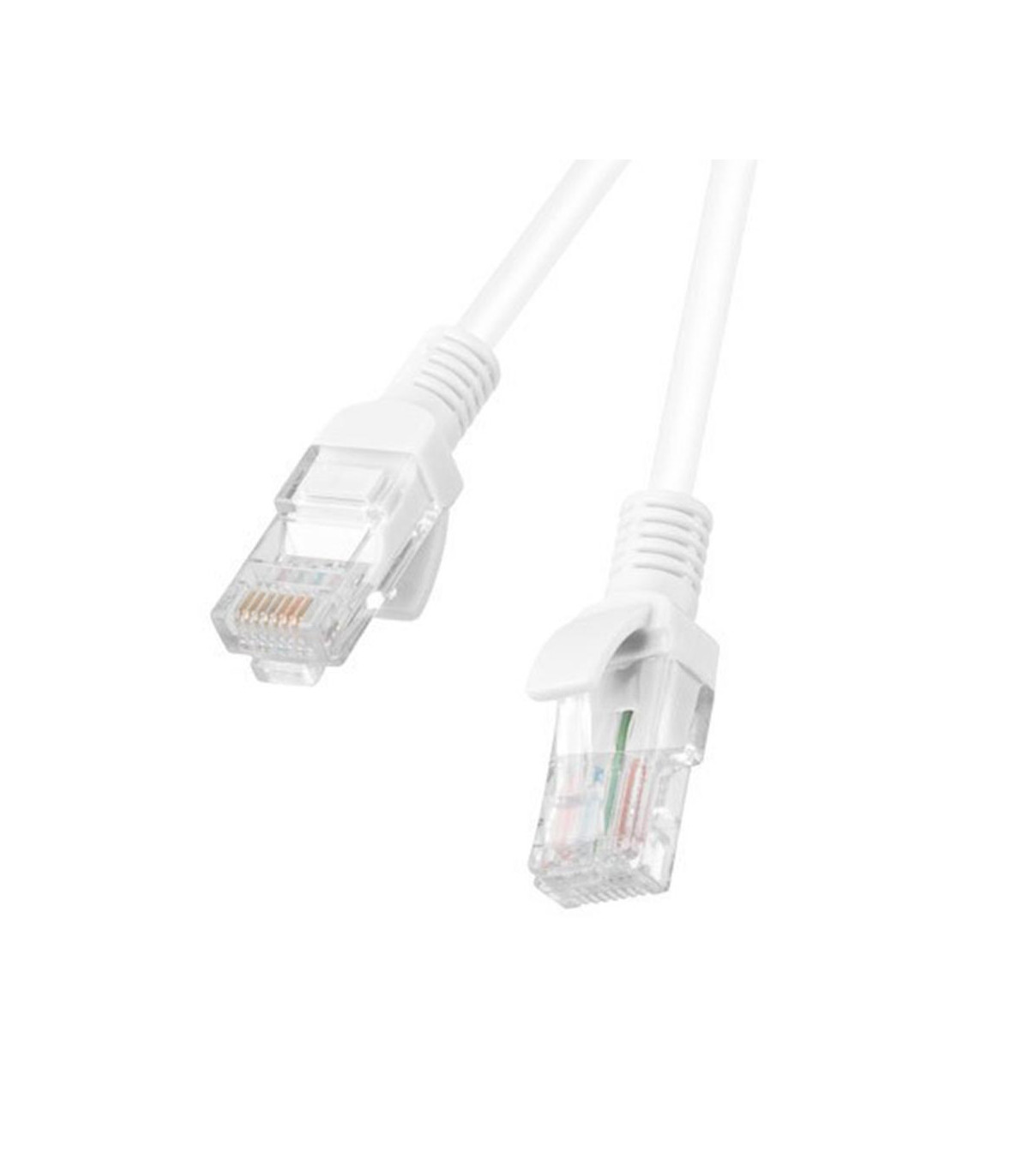 Cable red lanberg latiguillo cat.6 u - utp 2m blanco fluke passed