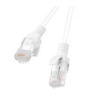 Cable red lanberg latiguillo cat.6 u - utp 5m blanco fluke passed