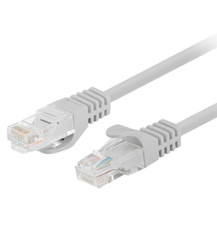 Cable red lanberg latiguillo cat.6 u - utp 7.5m gris fluke passed