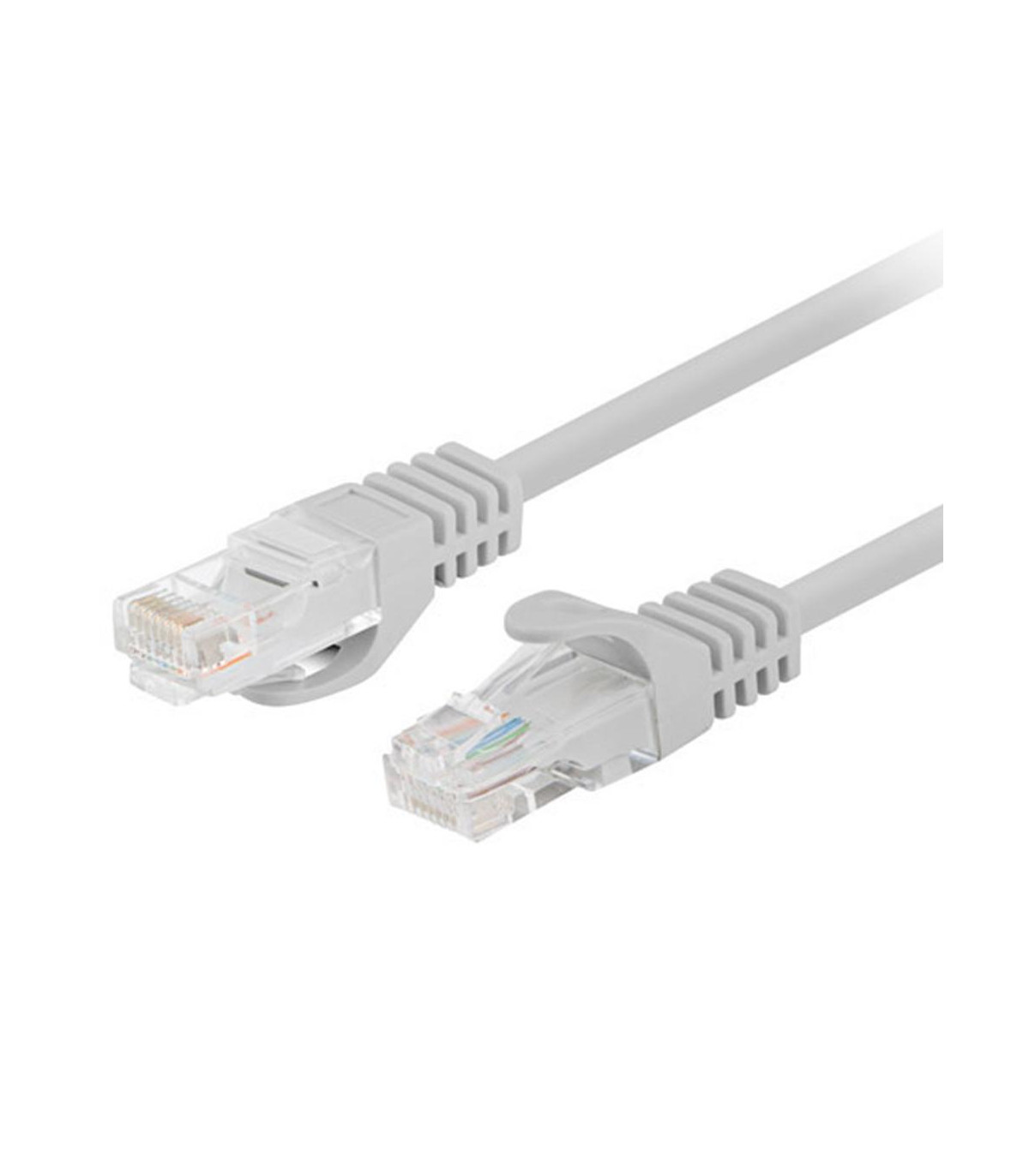 Cable red lanberg latiguillo cat.6 u - utp 7.5m gris fluke passed