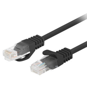 Cable red lanberg latiguillo cat.6 u - utp 7.5m negro fluke passed