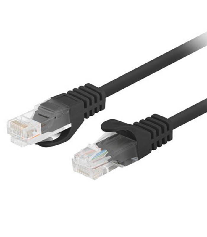 Cable red lanberg latiguillo cat.6 u - utp 7.5m negro fluke passed