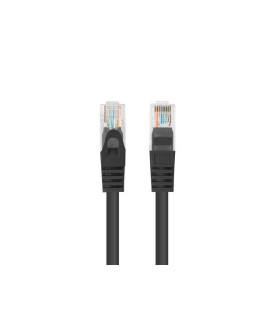 Cable red lanberg latiguillo cat.6 u - utp 7.5m negro fluke passed