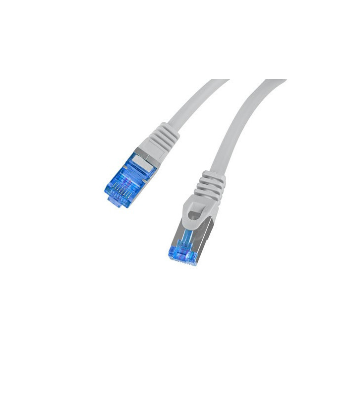 Cable red lanberg latiguillo cat.6a s - ftp lszh cca 0.25m gris fluke passed