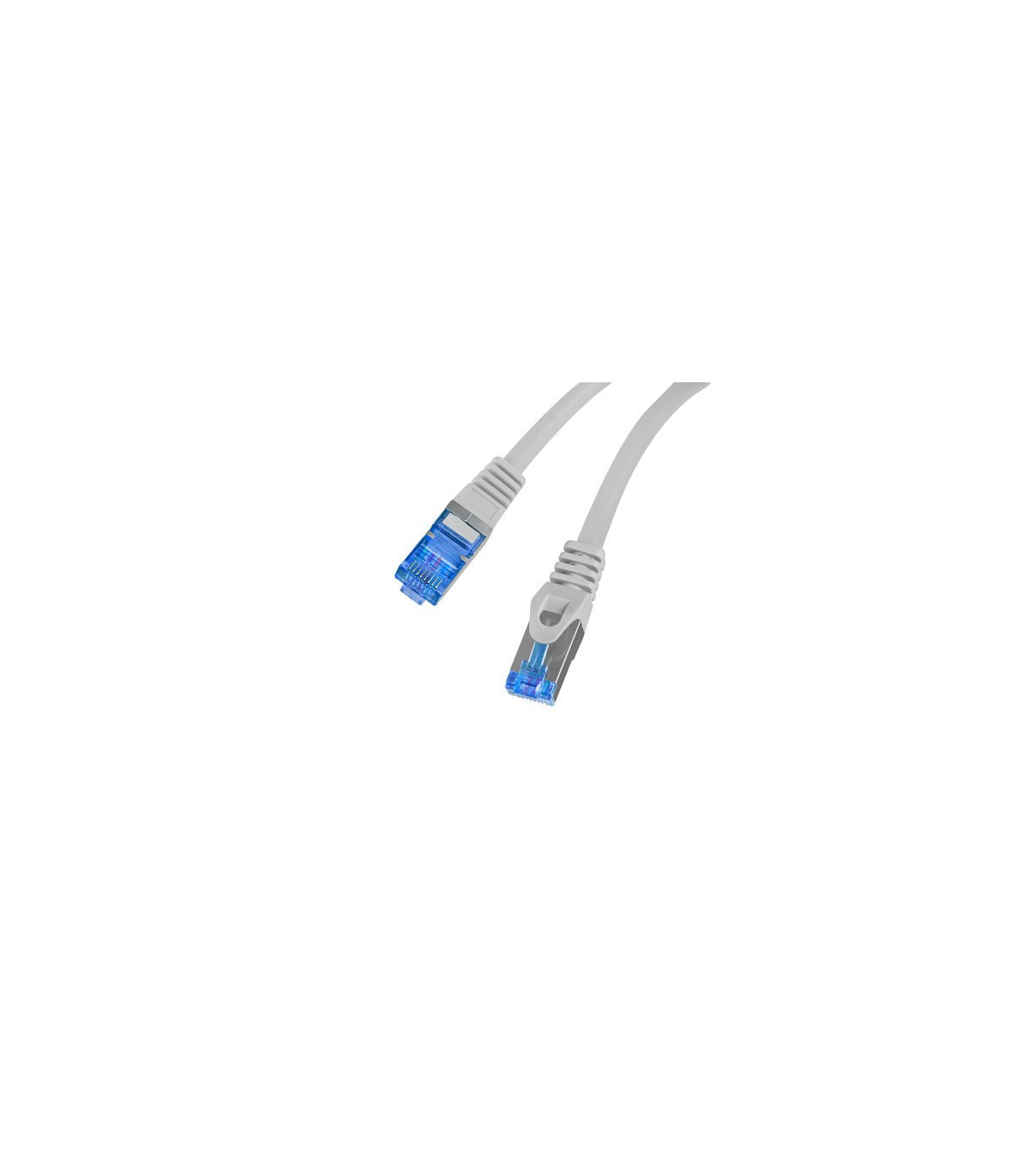 Cable red lanberg latiguillo cat.6a s - ftp lszh cca 0.25m gris fluke passed