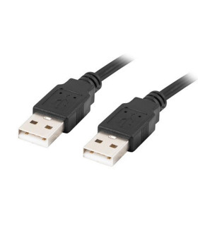 Cable usb 2.0 lanberg 1m - macho - macho - negro