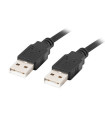 Cable usb 2.0 lanberg 1m - macho - macho - negro