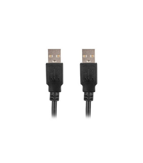 Cable usb 2.0 lanberg 1m - macho - macho - negro