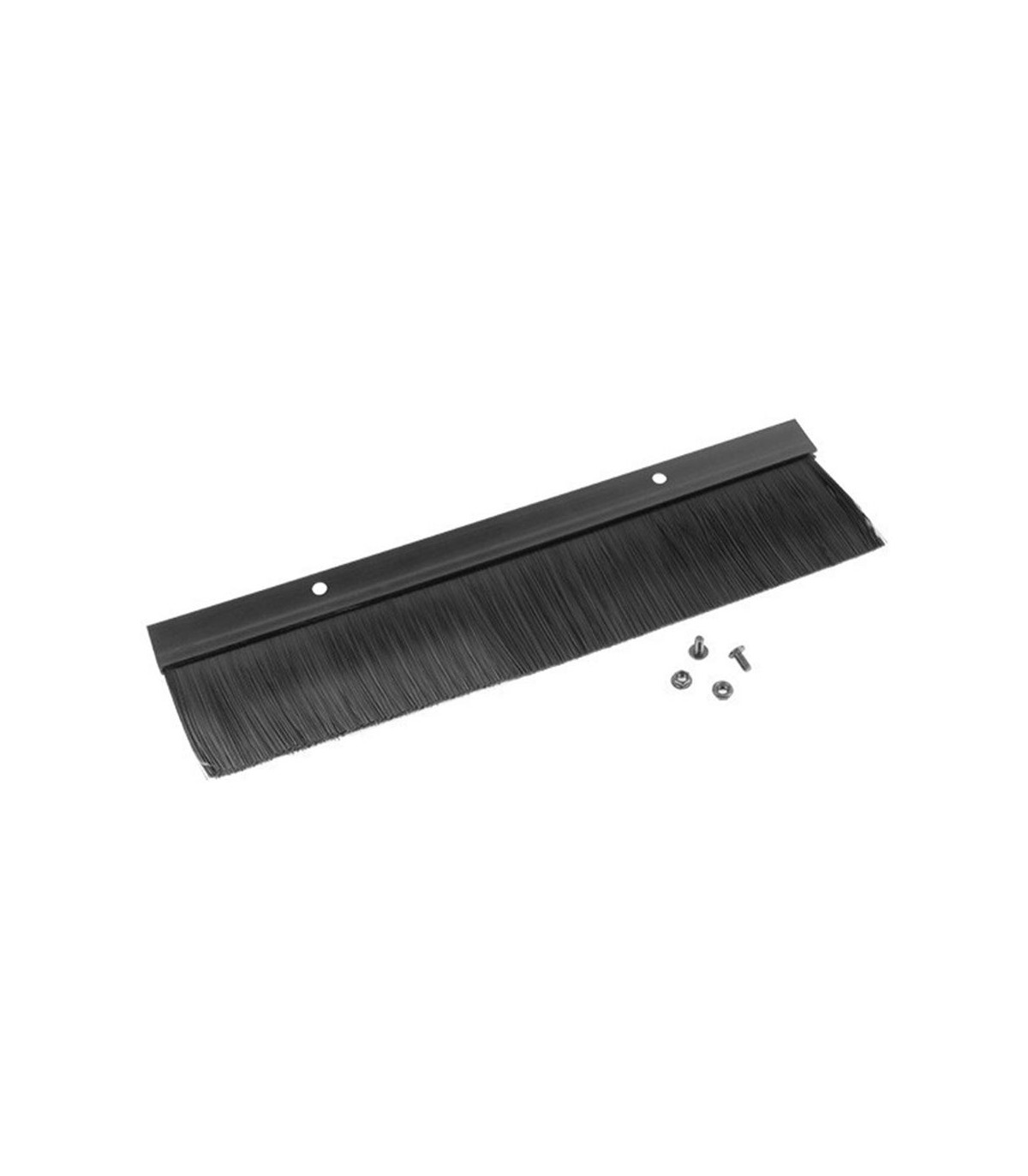 Panel cepillo para entrada cable rack 19 pulgadas negro