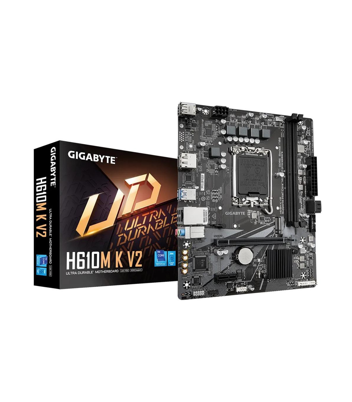 Placa base gigabyte h610m k v2 matx lga 1700 -  2x ddr5 -  2x sata 6gb - s
