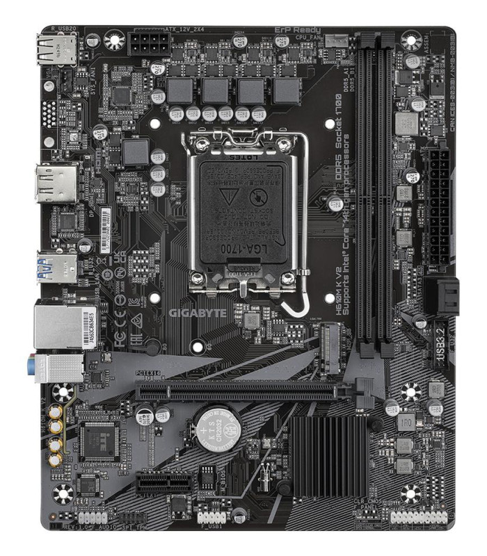 Placa base gigabyte h610m k v2 matx lga 1700 -  2x ddr5 -  2x sata 6gb - s