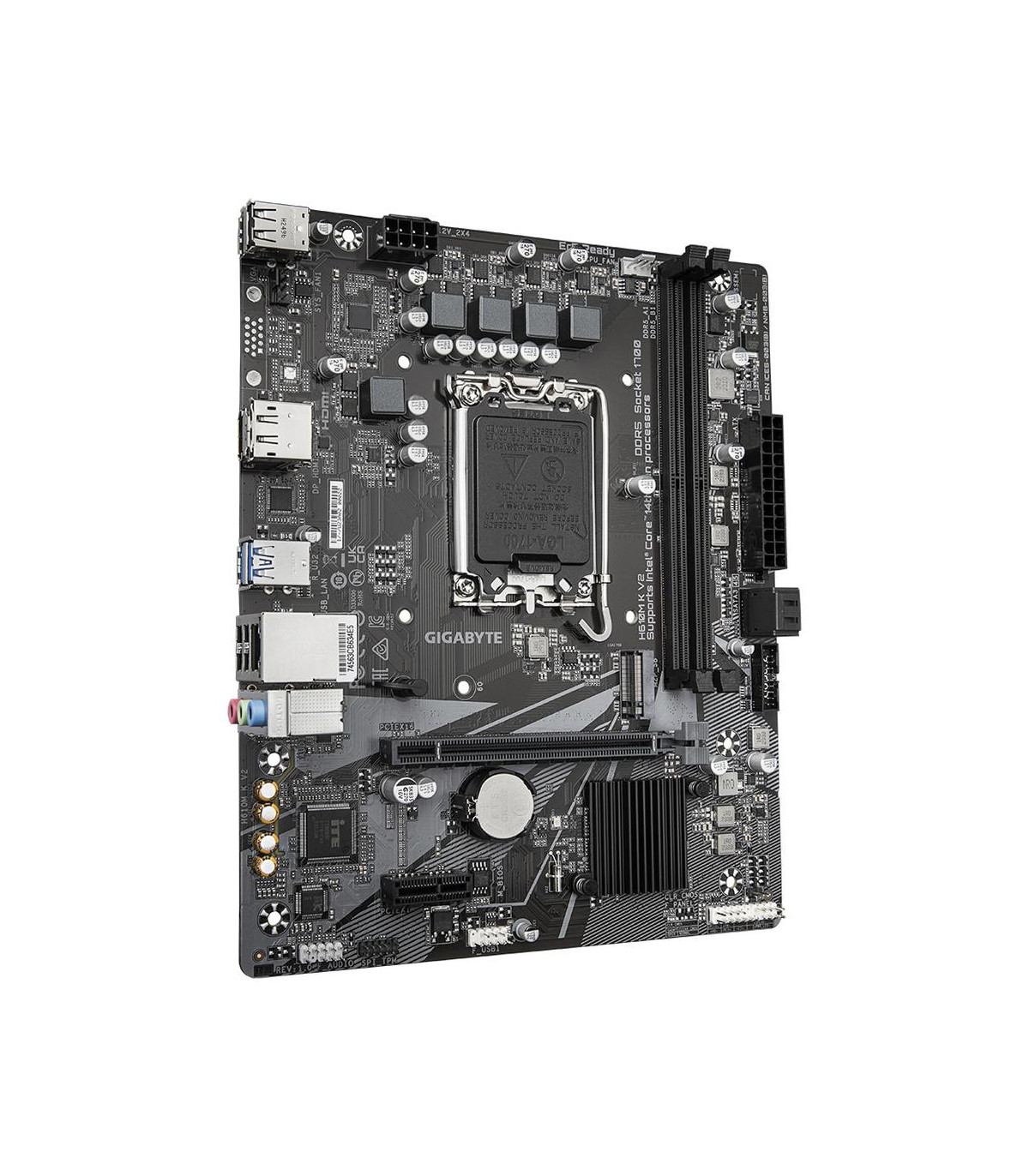 Placa base gigabyte h610m k v2 matx lga 1700 -  2x ddr5 -  2x sata 6gb - s