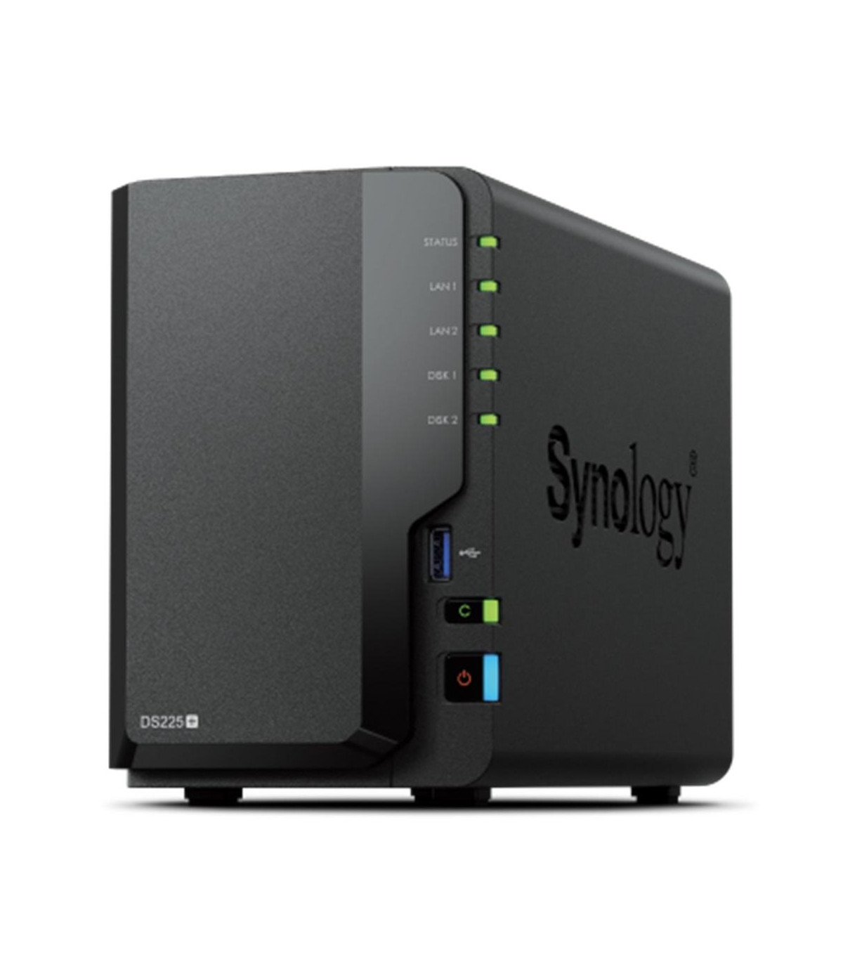 Servidor nas synology disk station ds225+ 2gb 2 bahias gigabit ethernet