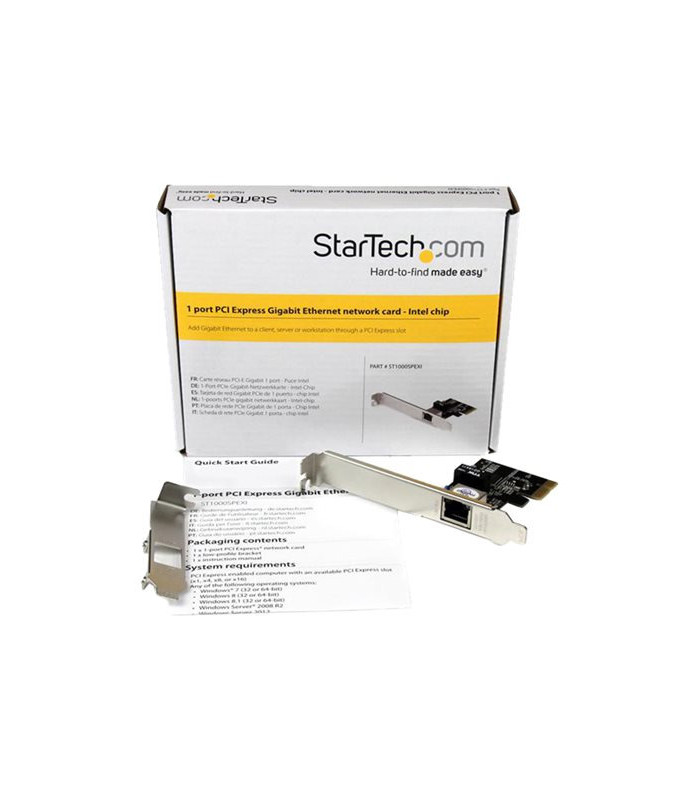 Tarjeta de red startech st1000spexi rj45 1gbps y chipset intel i210 lp