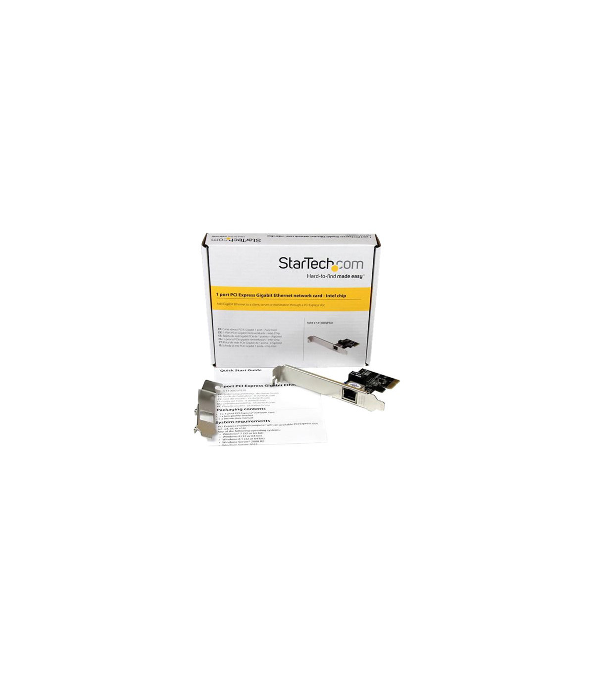 Tarjeta de red startech st1000spexi rj45 1gbps y chipset intel i210 lp