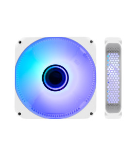 Ventilador caja coolbox infinity argb 120 mm blanco