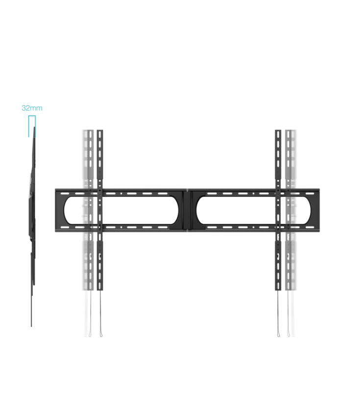 Soporte pared tooq vesa hasta 140 pulgadas 1200x800mm max 125kg