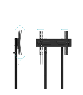Soporte suelo con ruedas tooq vesa hasta 70 pulgadas 600x400mm max 70kg
