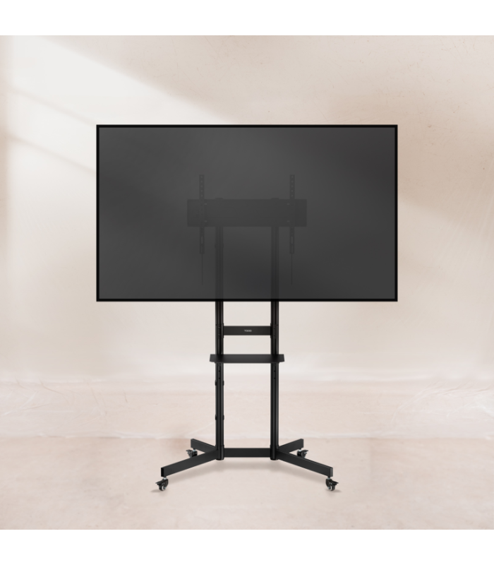 Soporte suelo con ruedas tooq vesa hasta 70 pulgadas 600x400mm max 70kg