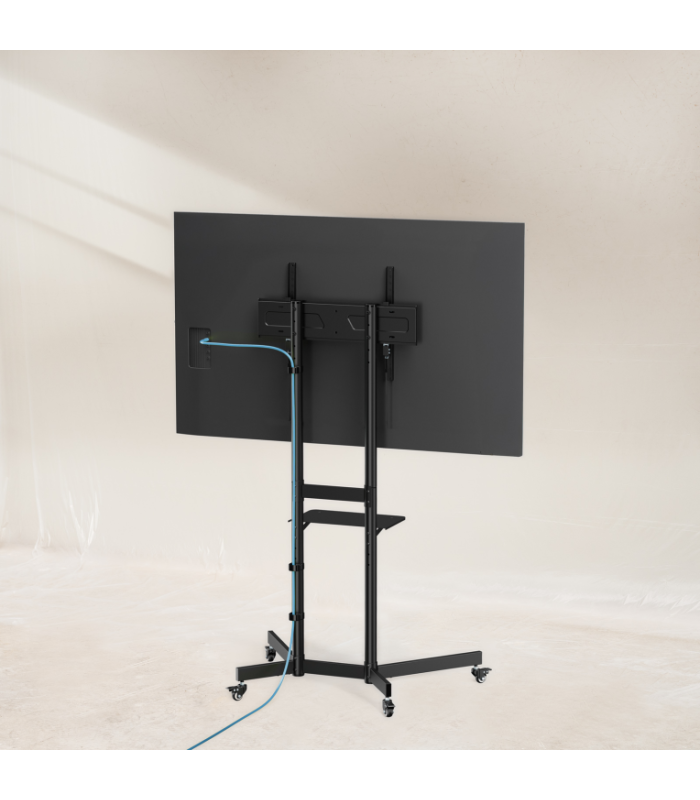 Soporte suelo con ruedas tooq vesa hasta 70 pulgadas 600x400mm max 70kg