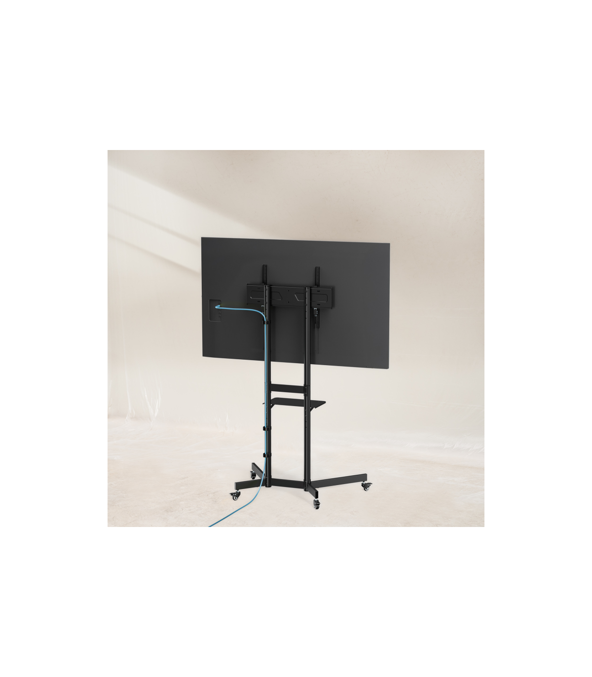 Soporte suelo con ruedas tooq vesa hasta 70 pulgadas 600x400mm max 70kg