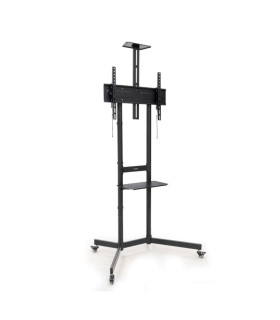 Soporte suelo con ruedas tooq vesa hasta 70 pulgadas 600x400mm max 70kg