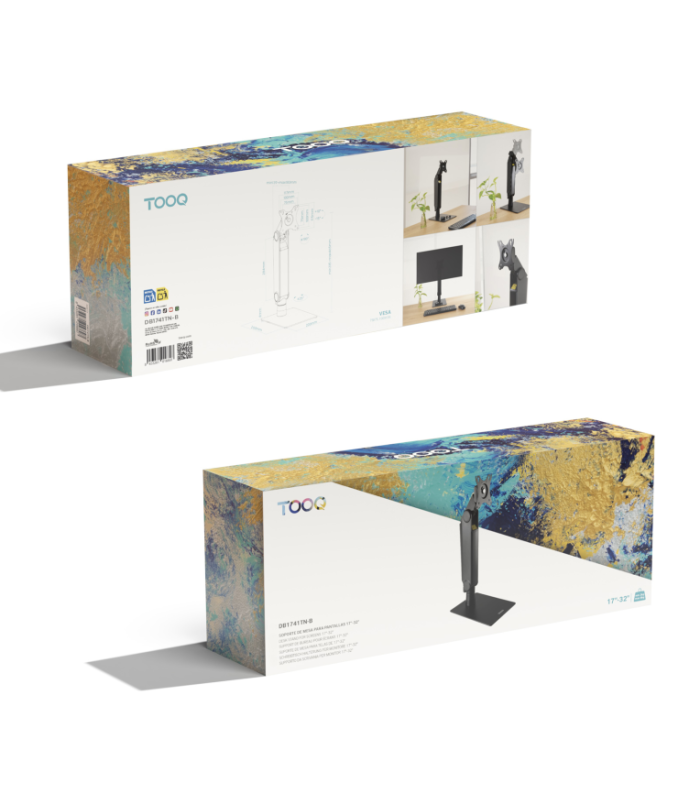 Soporte mesa tooq vesa hasta 32 pulgadas 100x100 max 8kg