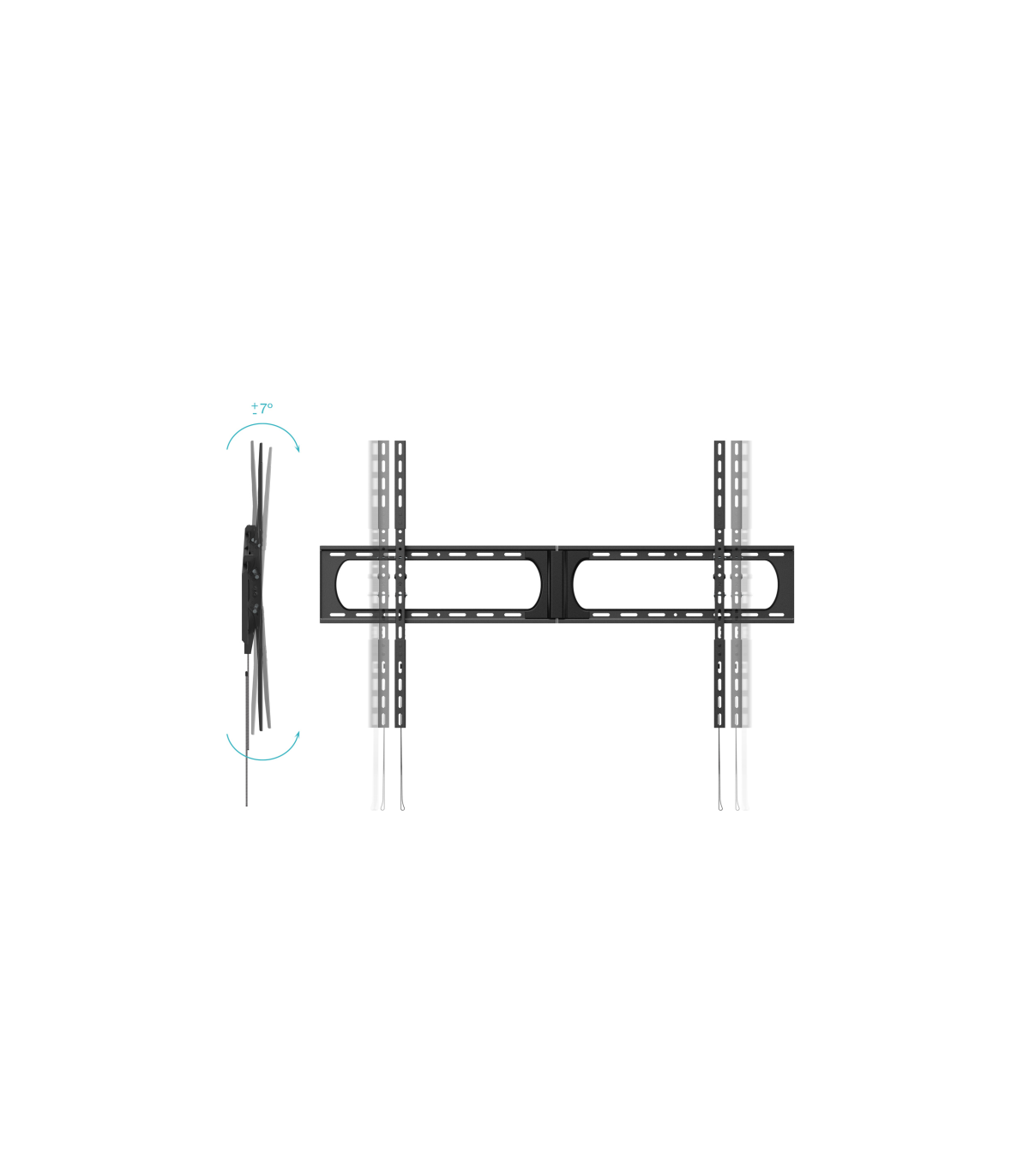 Soporte pared tooq vesa hasta 140 pulgadas 1200x800mm max 125kg