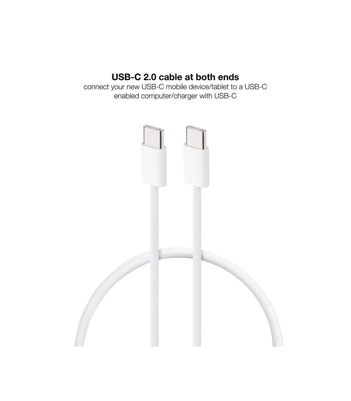 Cable usb - c 2.0 nanocable 60w usb - c - m - m - 1m