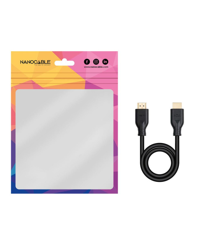 Cable hdmi v2.0 nanocable 4k@60hz 18gbps ccs 3 m