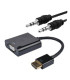 Conversor nanocable hdmi a vga 0.15cm negro