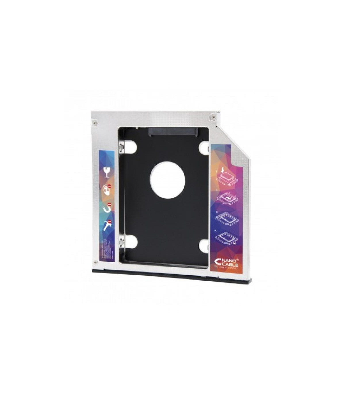 Adaptador disco duro nanocable de 9.5mm para unidad óptica portátil de 12.7mm