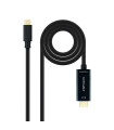 Cable nanocable conversor usb tipo c a hdmi usb tipo c - mhdmi - m negro 1.8 m